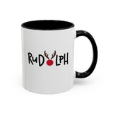 Rudolf Reindeer Accent Coffee Mug (11, 15oz)