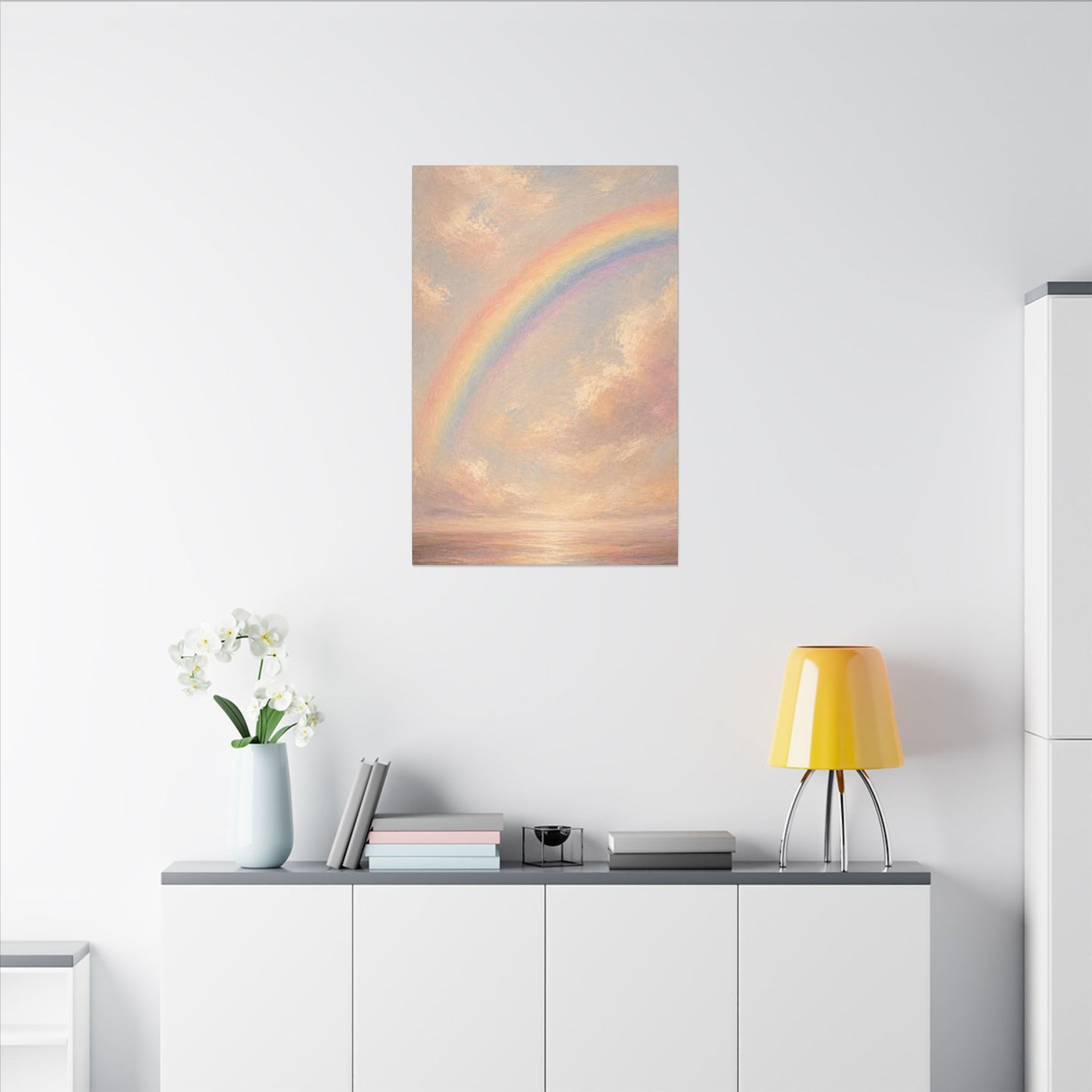 Rainbow Horizon Canvas Print — Matte Stretched Canvas