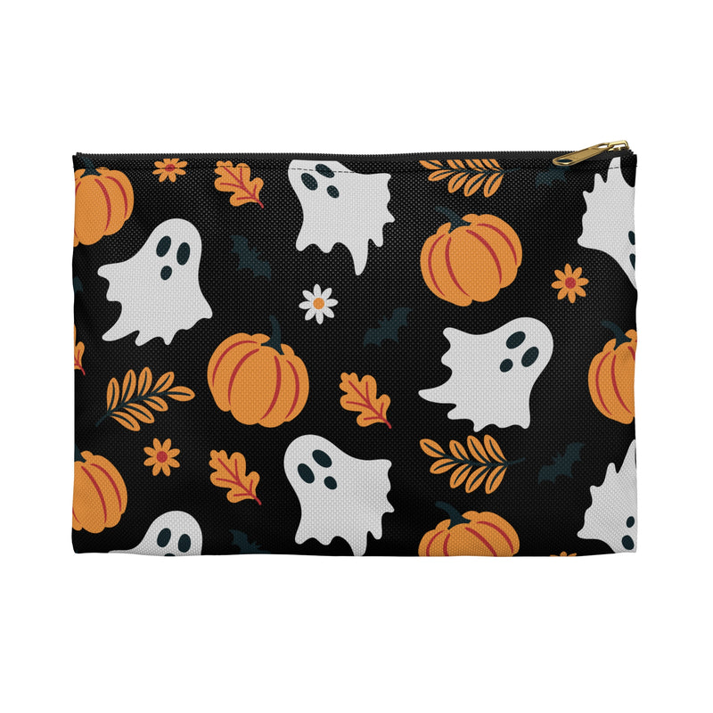 Boo Pumpkins Black Accessory Pouch