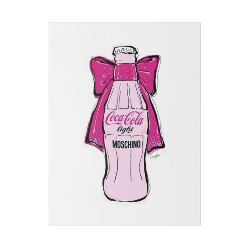 Pink Coke Coquette Matte Canvas, Stretched