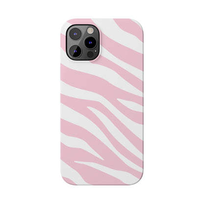 Pink Zebra Slim iPhone Case