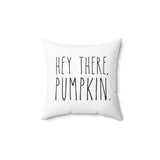 Hey There Pumpkin Faux Suede Square Pillow