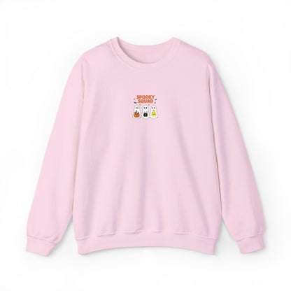 Spooky Squad Trick or Treat Embroidered Crewneck Sweatshirt