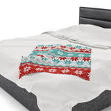 Christmas Flakes Velveteen Plush Blanket