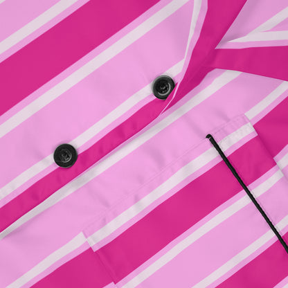 Think Pink Satin Pajama Set