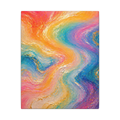 Rainbow Wave — Matte Canvas Wall Art