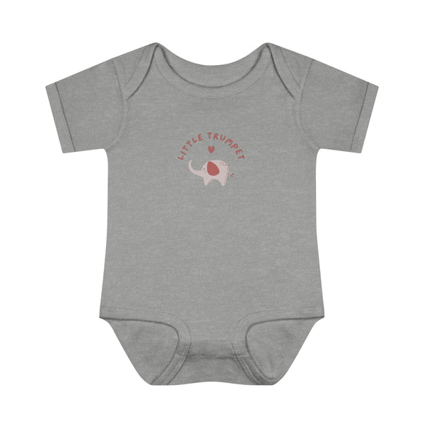 Little Trumpet Elephant Baby Bodysuit