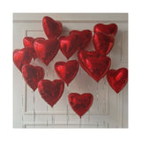 Red Heart Balloons Matte Canvas, Stretched