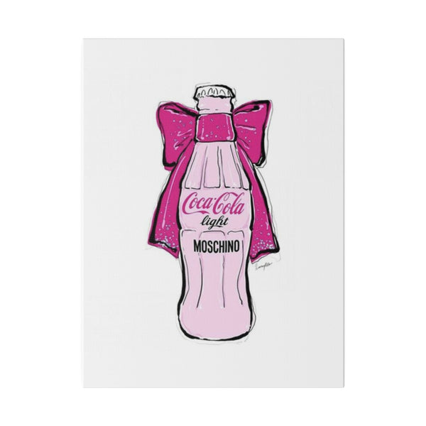 Pink Coke Coquette Matte Canvas, Stretched