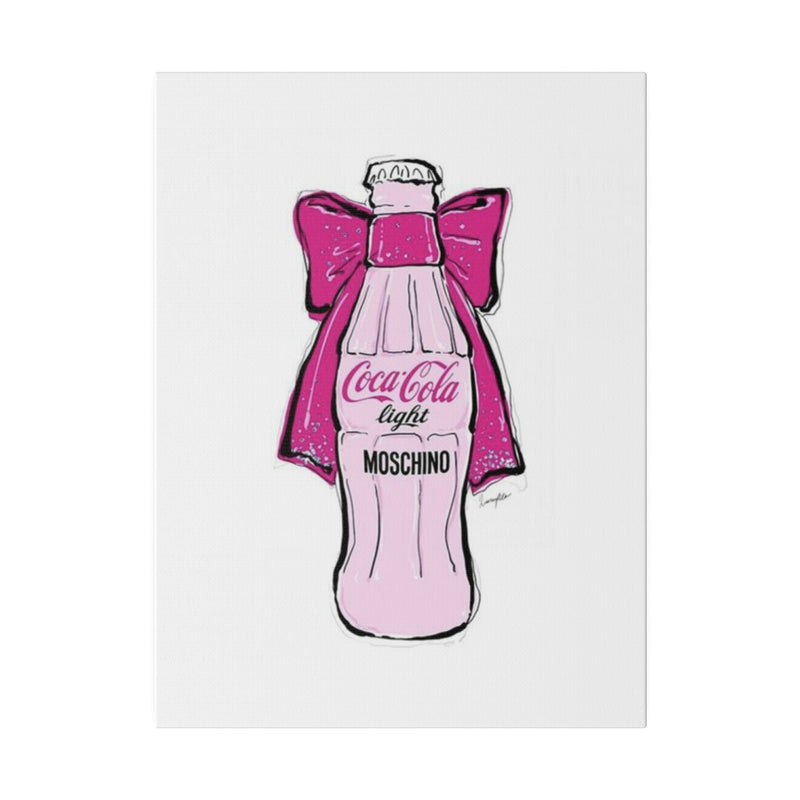 Pink Coke Coquette Matte Canvas, Stretched