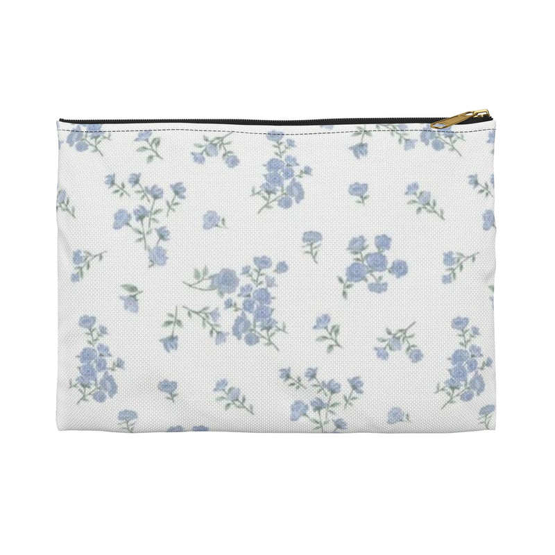 Blue Petals Accessory Pouch