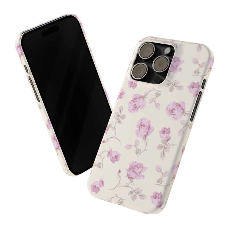 Lavender Rose Slim iPhone Case