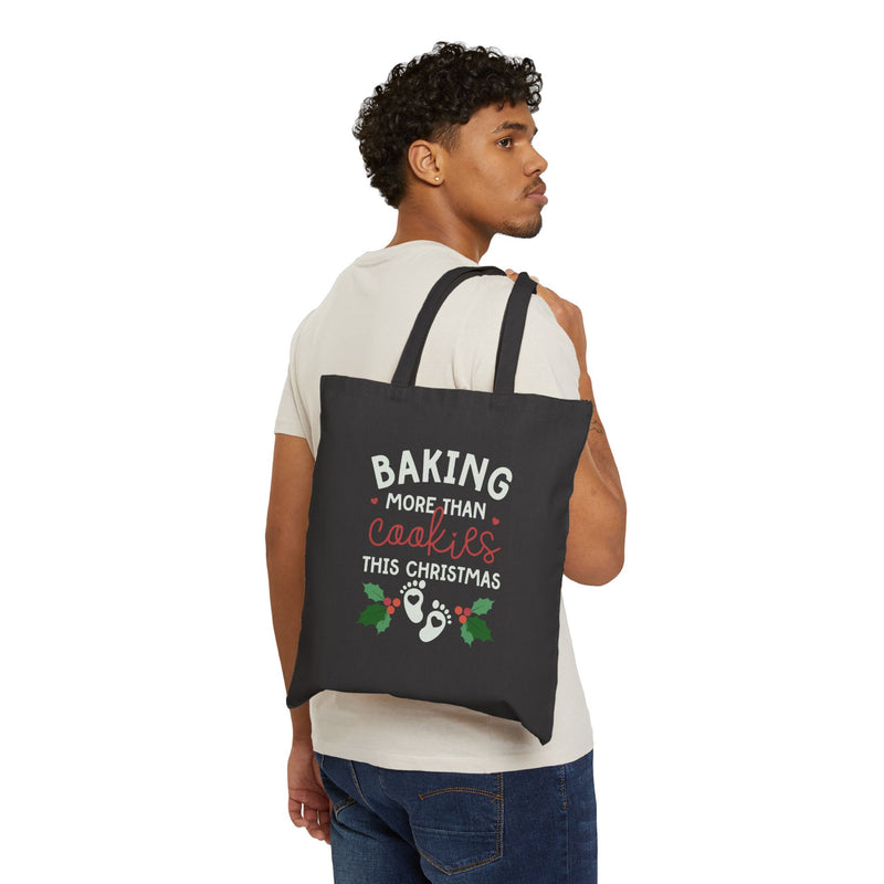 Baking More Than Cookies Cotton Canvas Tote Bag