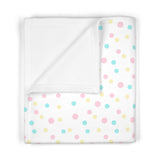 Multicolor Polka Dot Soft Fleece Baby Blanket