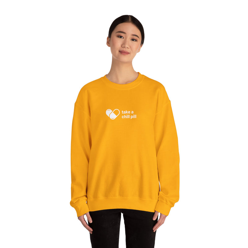 Take a Chill Pill Heavy Blend™ Crewneck Sweatshirt