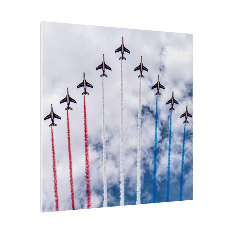 Red White and Blue Planes Matte Canvas, Stretched