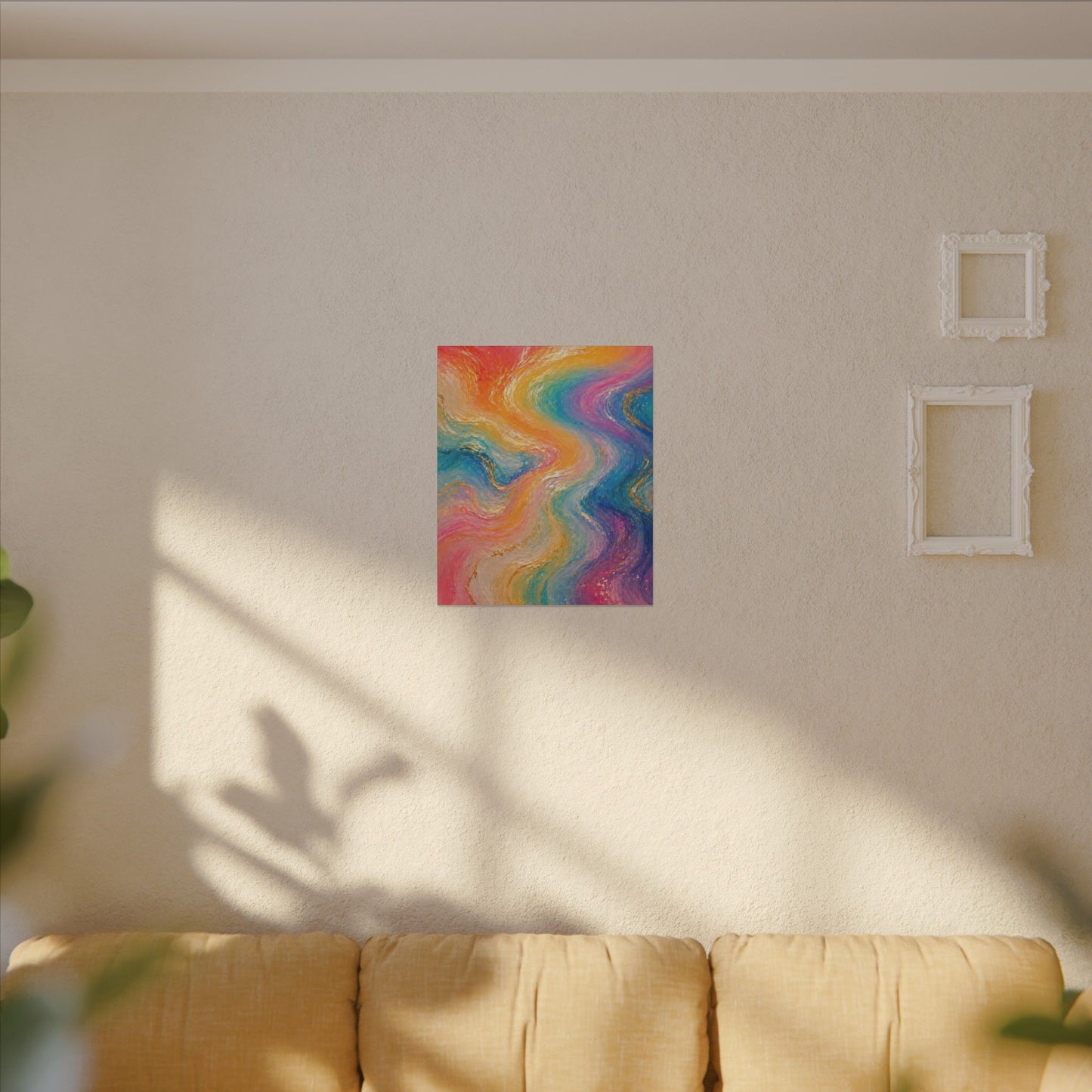 Rainbow Wave — Matte Canvas Wall Art