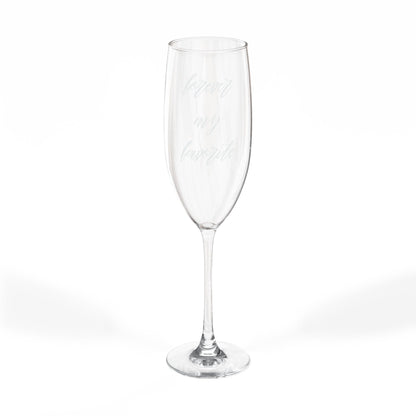 Forever My Favorite Personalized Engraved Champagne Glass Flute, 8oz