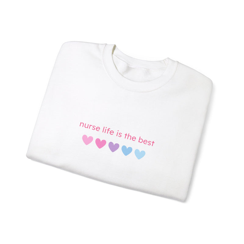 Nurse Life is Best Heavy Blend™ Crewneck Sweatshirt