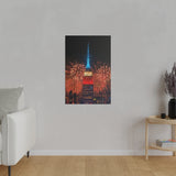 Fireworks in NYC Matte Canvas, Stretched