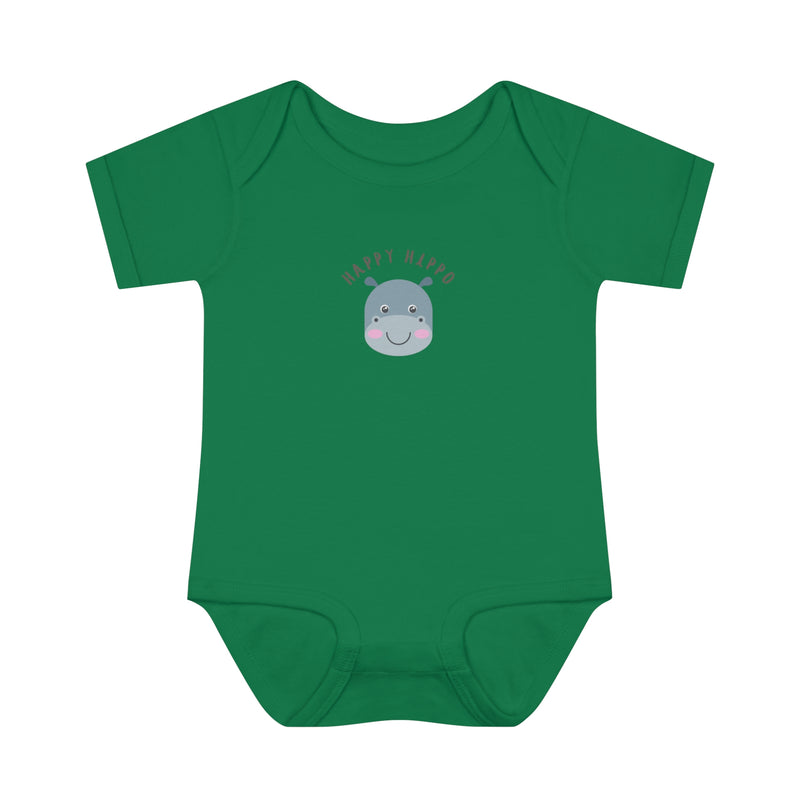 Happy Hippo Baby Bodysuit