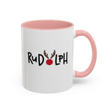 Rudolf Reindeer Accent Coffee Mug (11, 15oz)