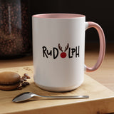 Rudolf Reindeer Accent Coffee Mug (11, 15oz)