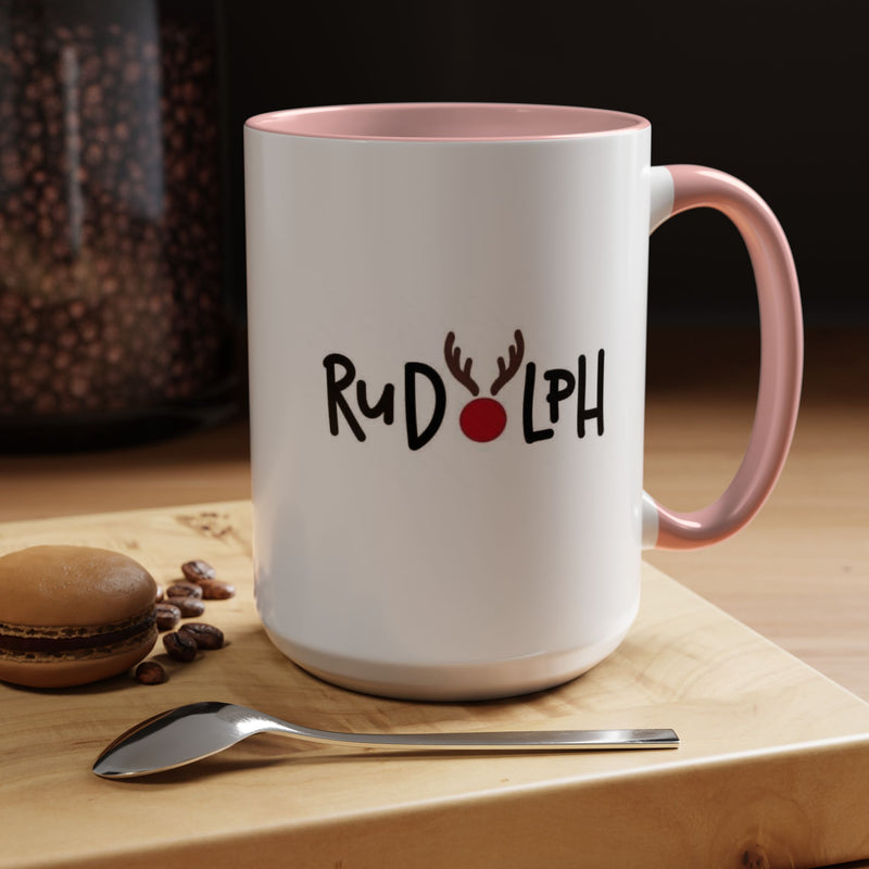 Rudolf Reindeer Accent Coffee Mug (11, 15oz)