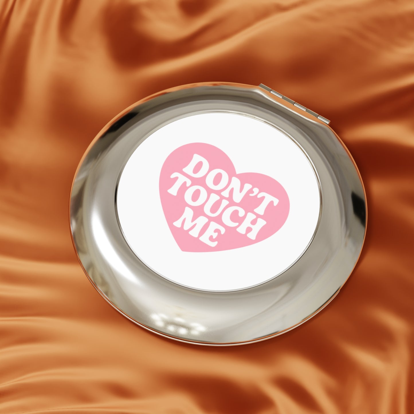 Don't Touch Me Heart Compact Mirror