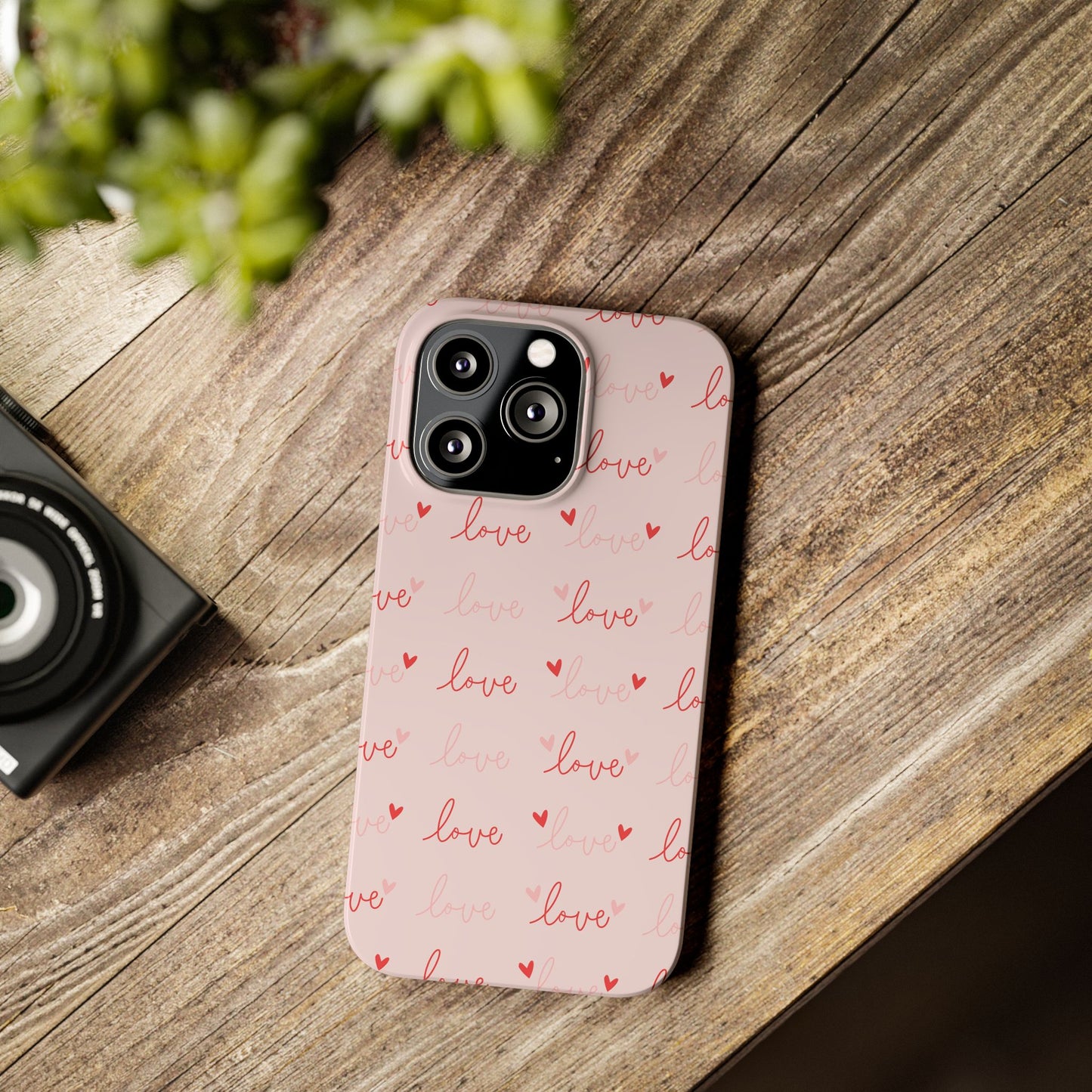 Love Silk Slim iPhone Case