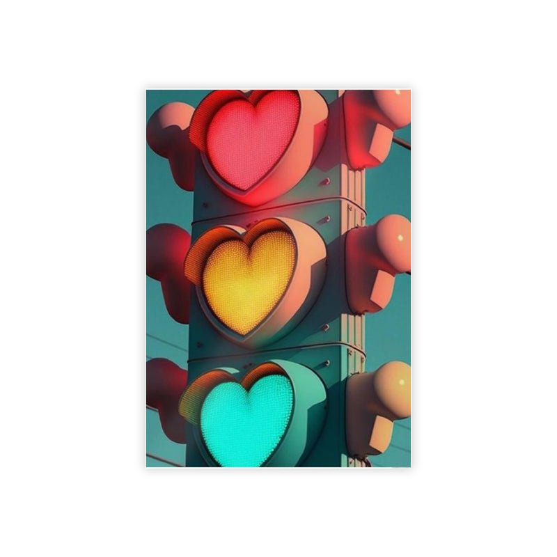 Heart Stop Light Gloss Poster