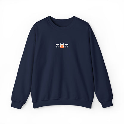 Coquette Pumpkin Embroidered Crewneck Sweatshirt