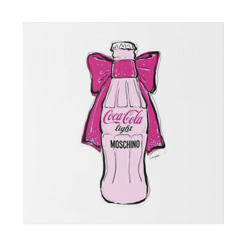 Pink Coke Coquette Matte Canvas, Stretched