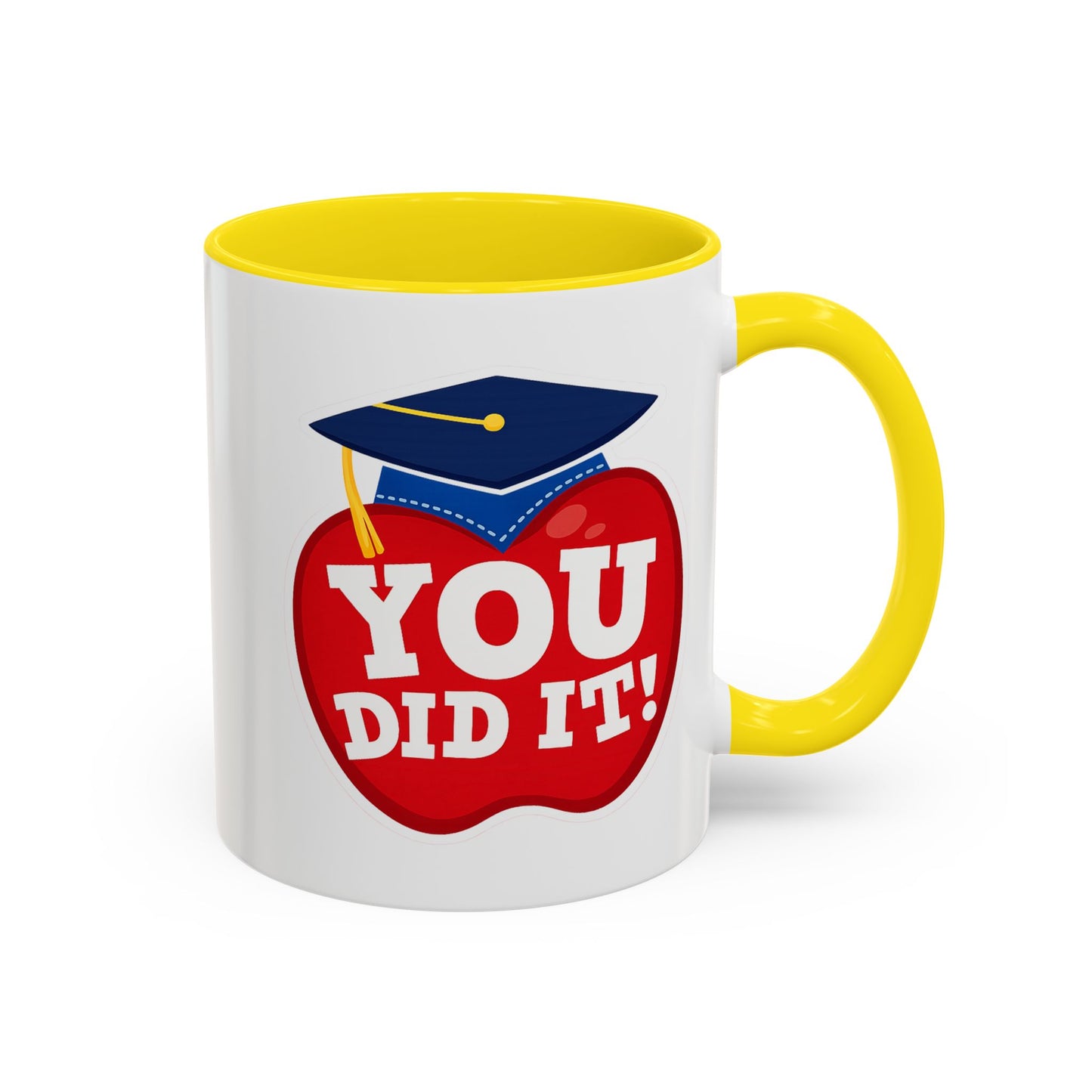 You Did It! Graduation Apple Accent Coffee Mug (11/15oz)
