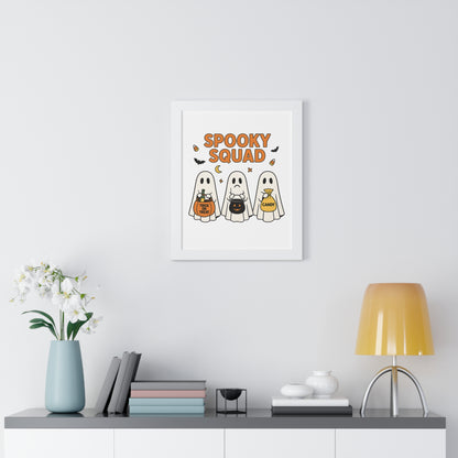 Spooky Squad Trick or Treat Framed Poster (Black or White Frame)