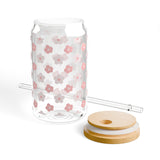 Pink Blossom Sipper Glass