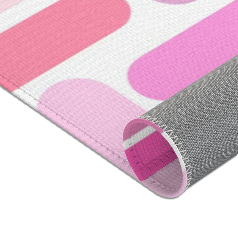 Pink Pillar Area Rug