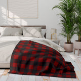 Red and Black Plaid Arctic Fleece Blanket