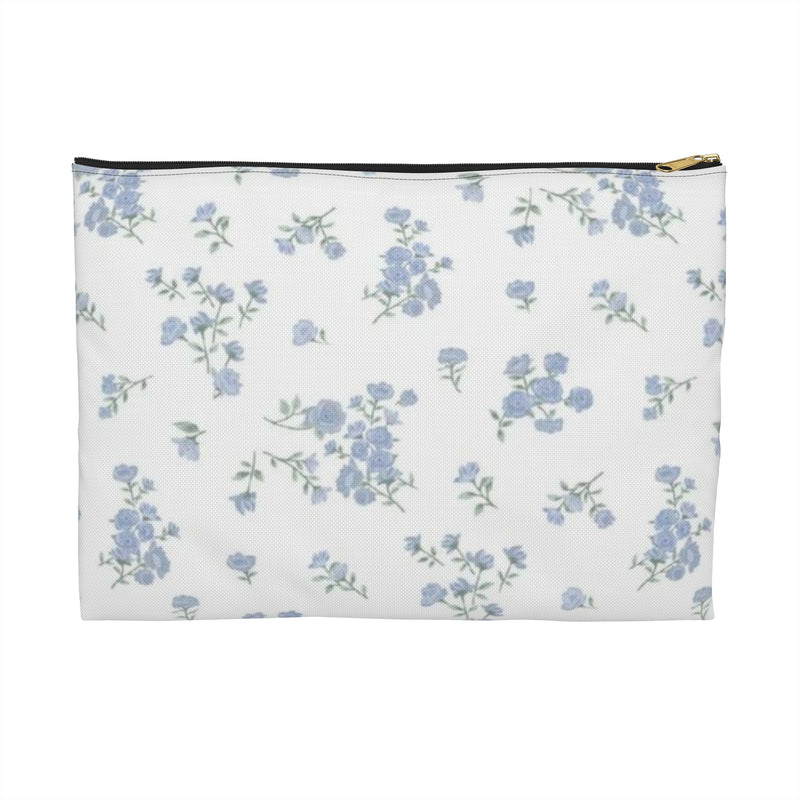 Blue Petals Accessory Pouch