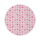 Lover Girl Heart Pattern Round Rug