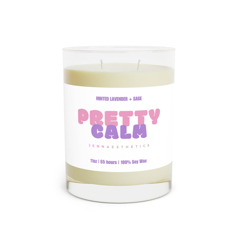 Pretty Calm Minted Lavender Sage Scented Candle