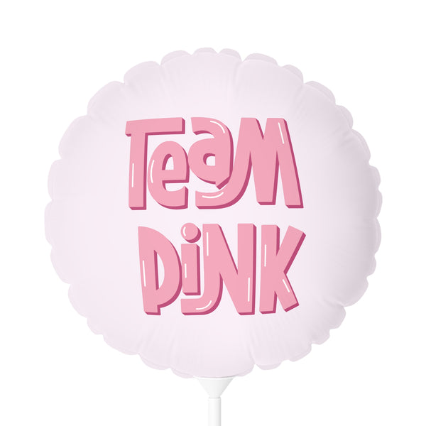 Team Pink Gender Reveal 11" Balloon