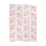 Rosa Beaux Pink Velveteen Plush Blanket