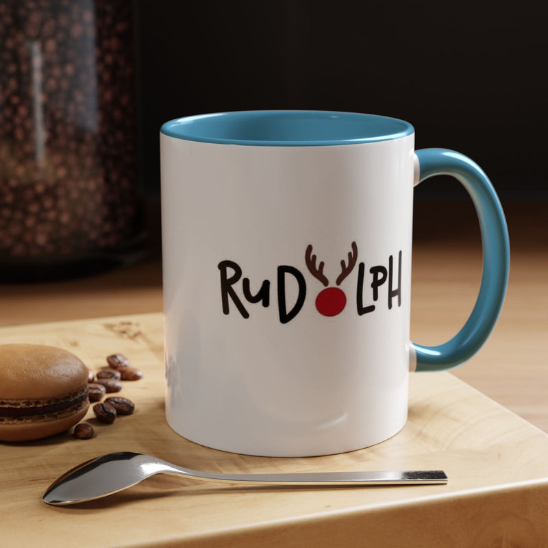 Rudolf Reindeer Accent Coffee Mug (11, 15oz)