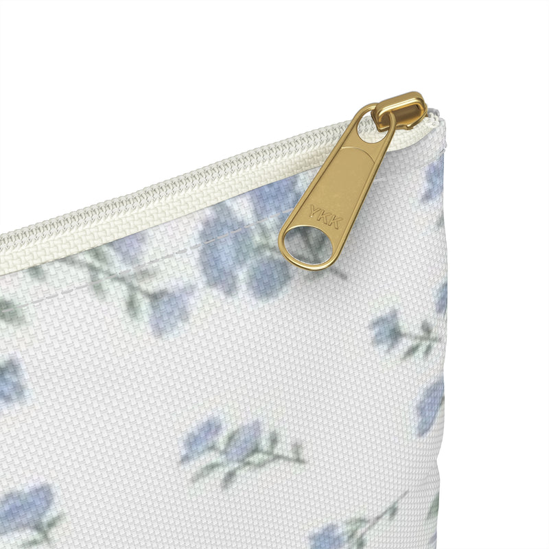 Blue Petals Accessory Pouch