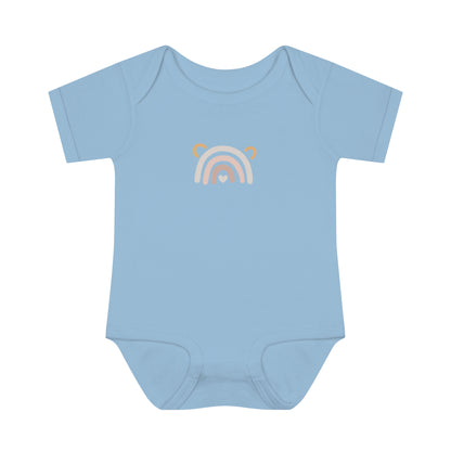 Rainbow Heart Baby Bodysuit