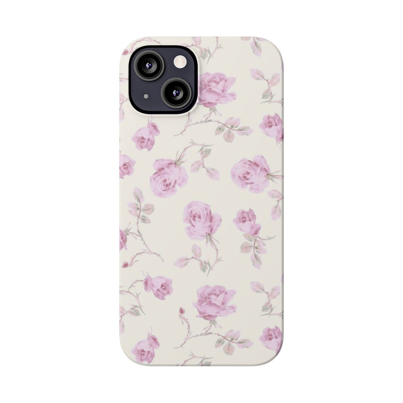 Lavender Rose Slim iPhone Case