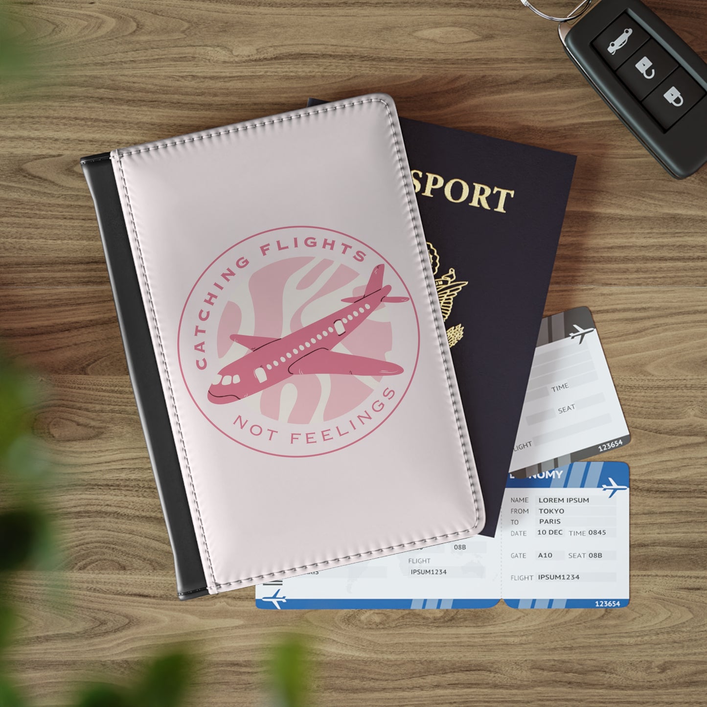 Catching Flights Not Feelings Passport Cover