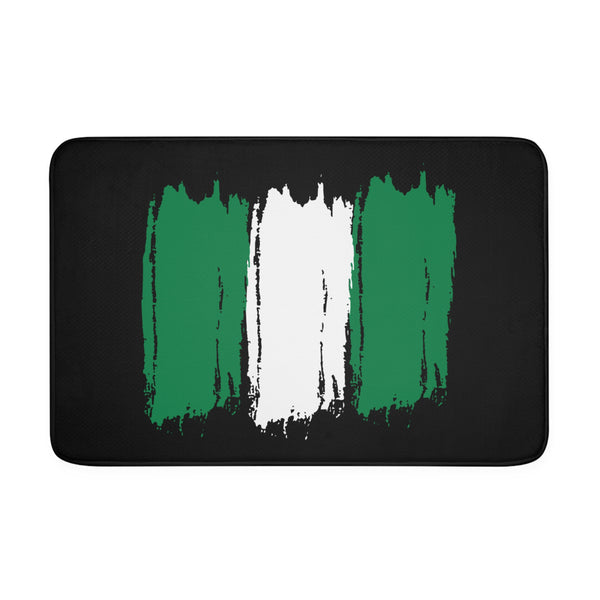 Nigerian Painted Flag Memory Foam Bath Mat