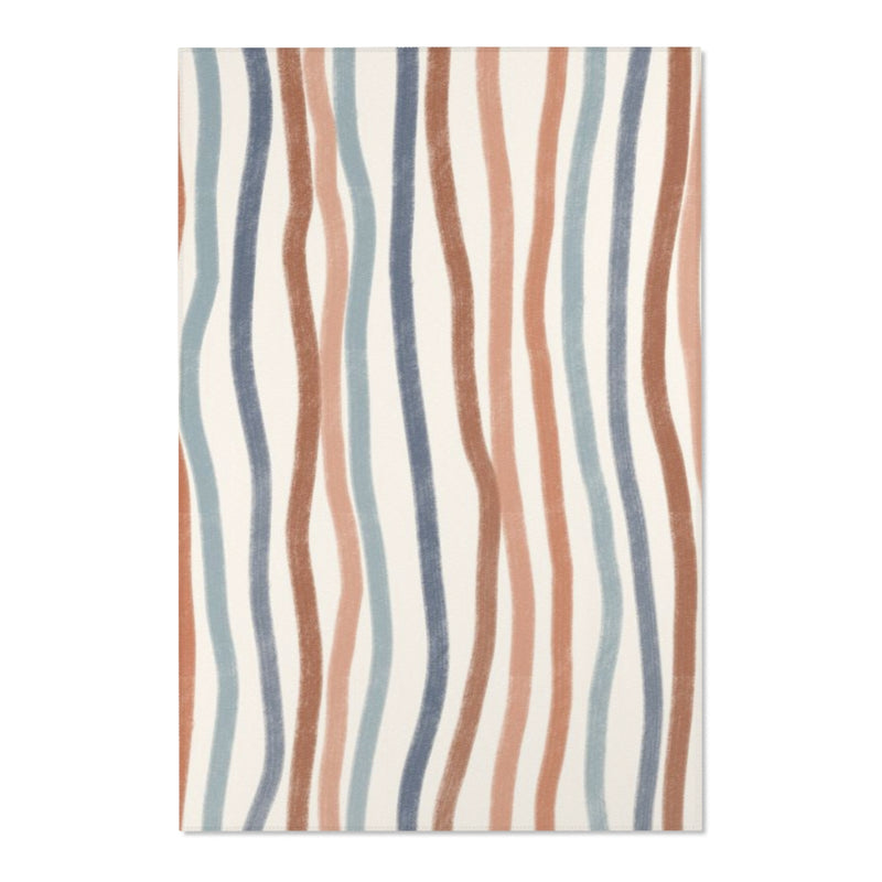 Denim Striped Area Rug